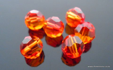 Swarovski Round Art 5000 Fireopal 8mm